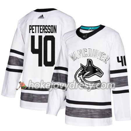 Pánské Hokejový Dres Vancouver Canucks Elias Pettersson 40 Bílá 2019 NHL All-Star Adidas Authentic